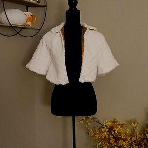 Kids 3T white cape